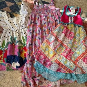 Jona Michelle Multicolor Kids Dress Trio